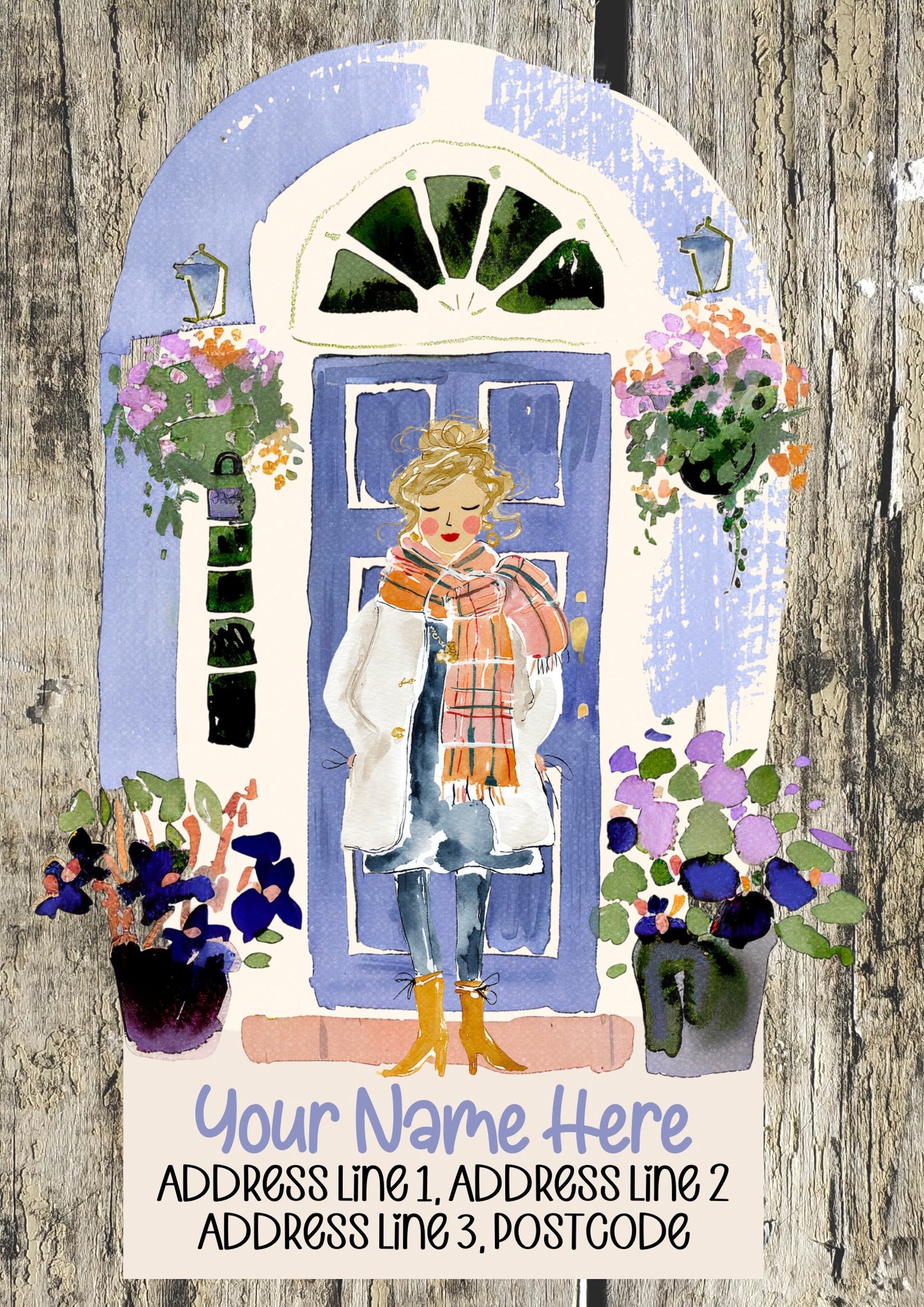 Autumnal Scene Address Labels