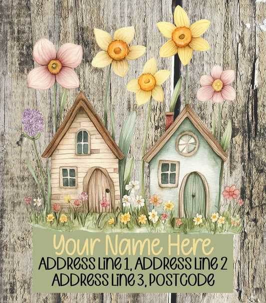 Spring Floral House Address Labels