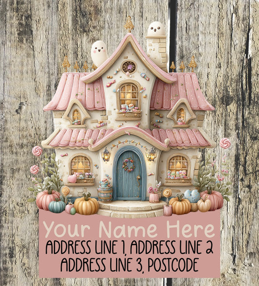 Pastel Halloween Address Labels