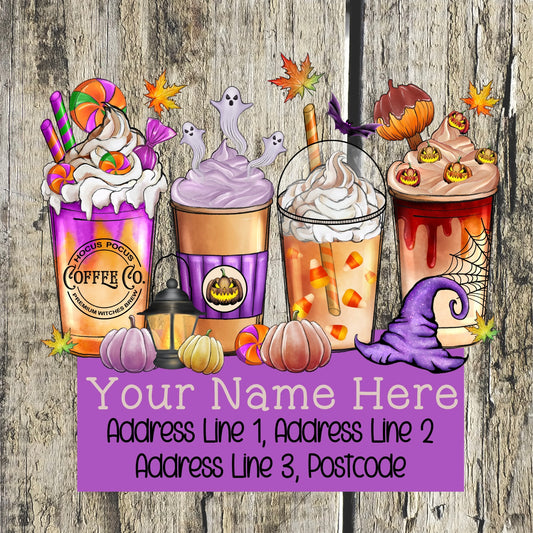 Halloween Drink Address Labels