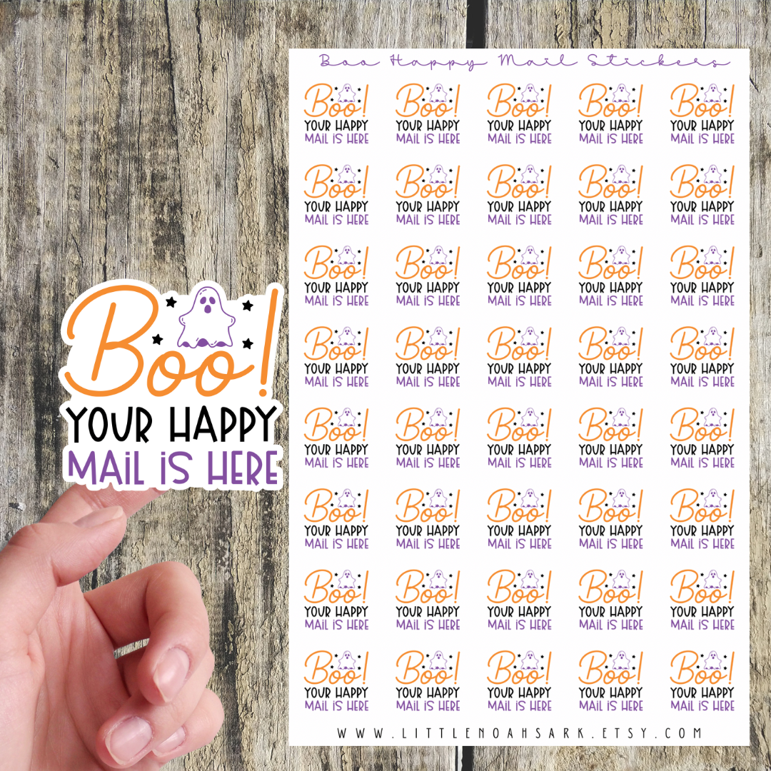 Boo Your Happy Mail Is Here Stickers