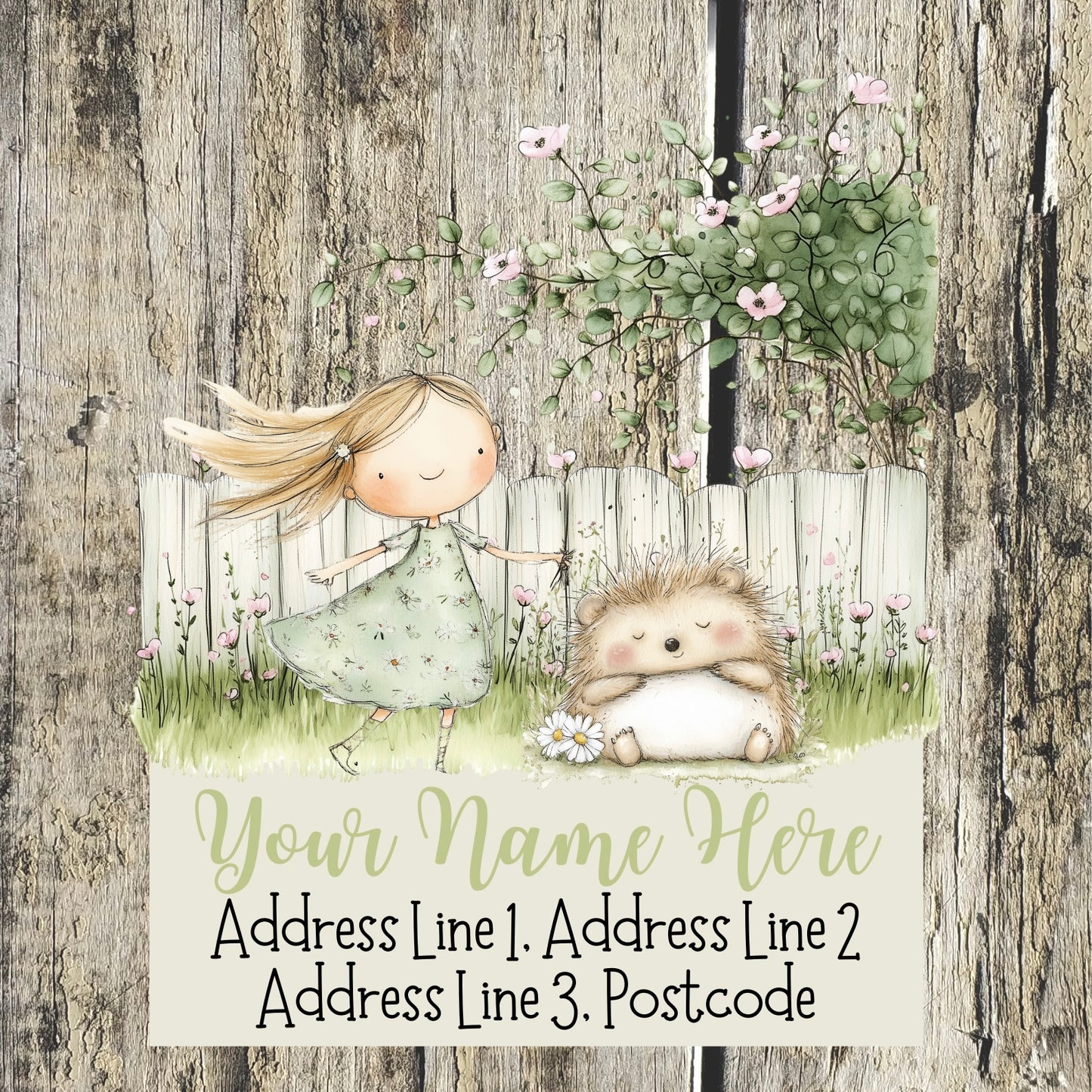 Spring Garden Address Labels