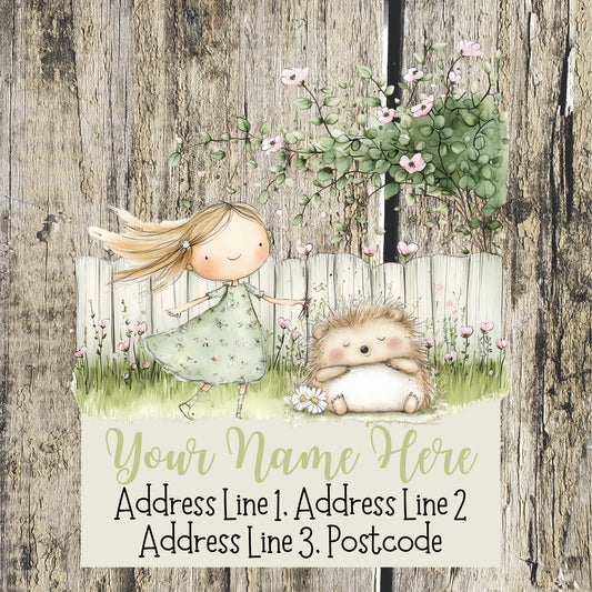 Spring Garden Address Labels