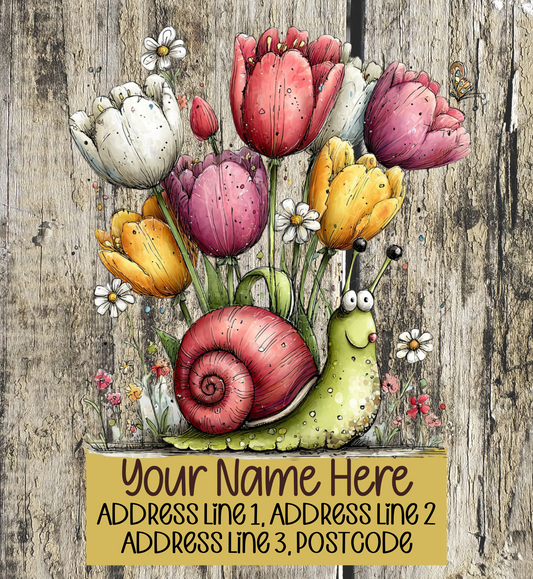 Summer Snail Address Labels