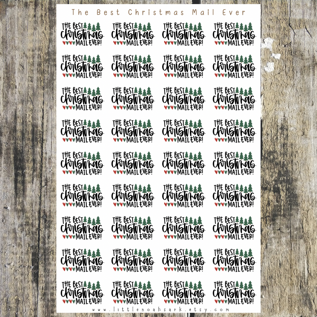 The Best Christmas Mail Ever Stickers
