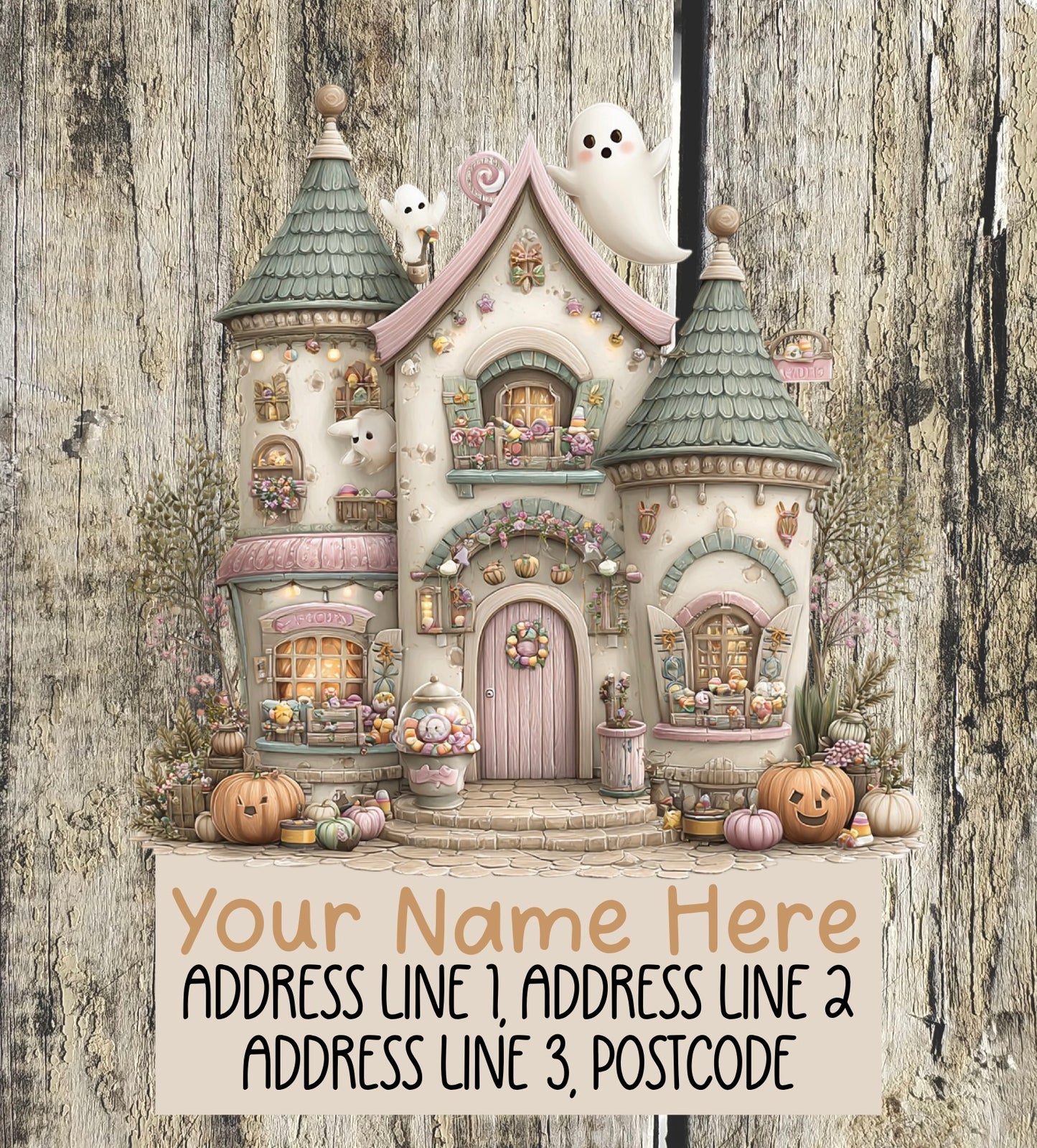 Pastel Halloween Address Labels