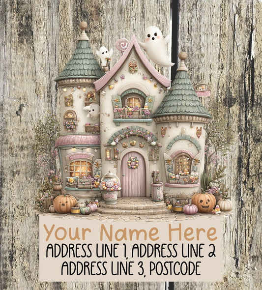 Pastel Halloween Address Labels