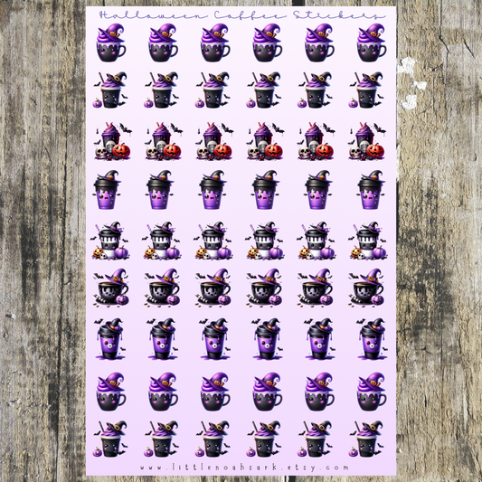 Halloween Coffee Stickers