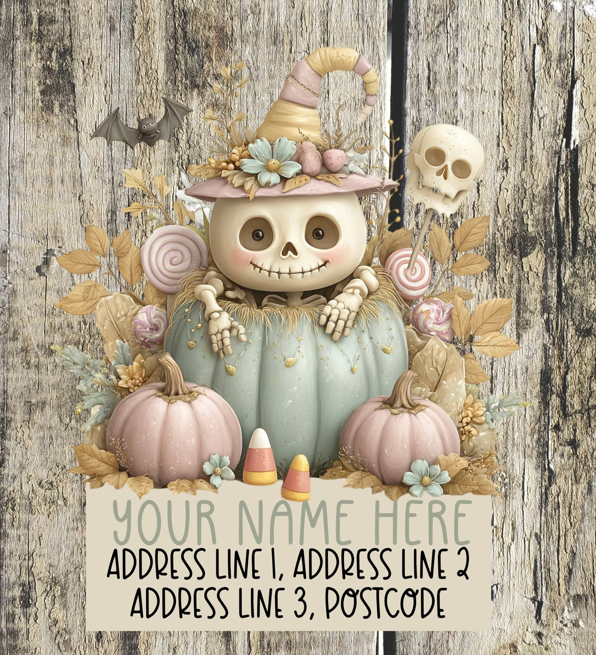 Pastel halloween Address Labels