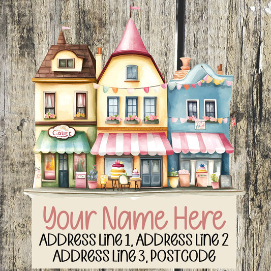 Ice Cream Shop Address Labels