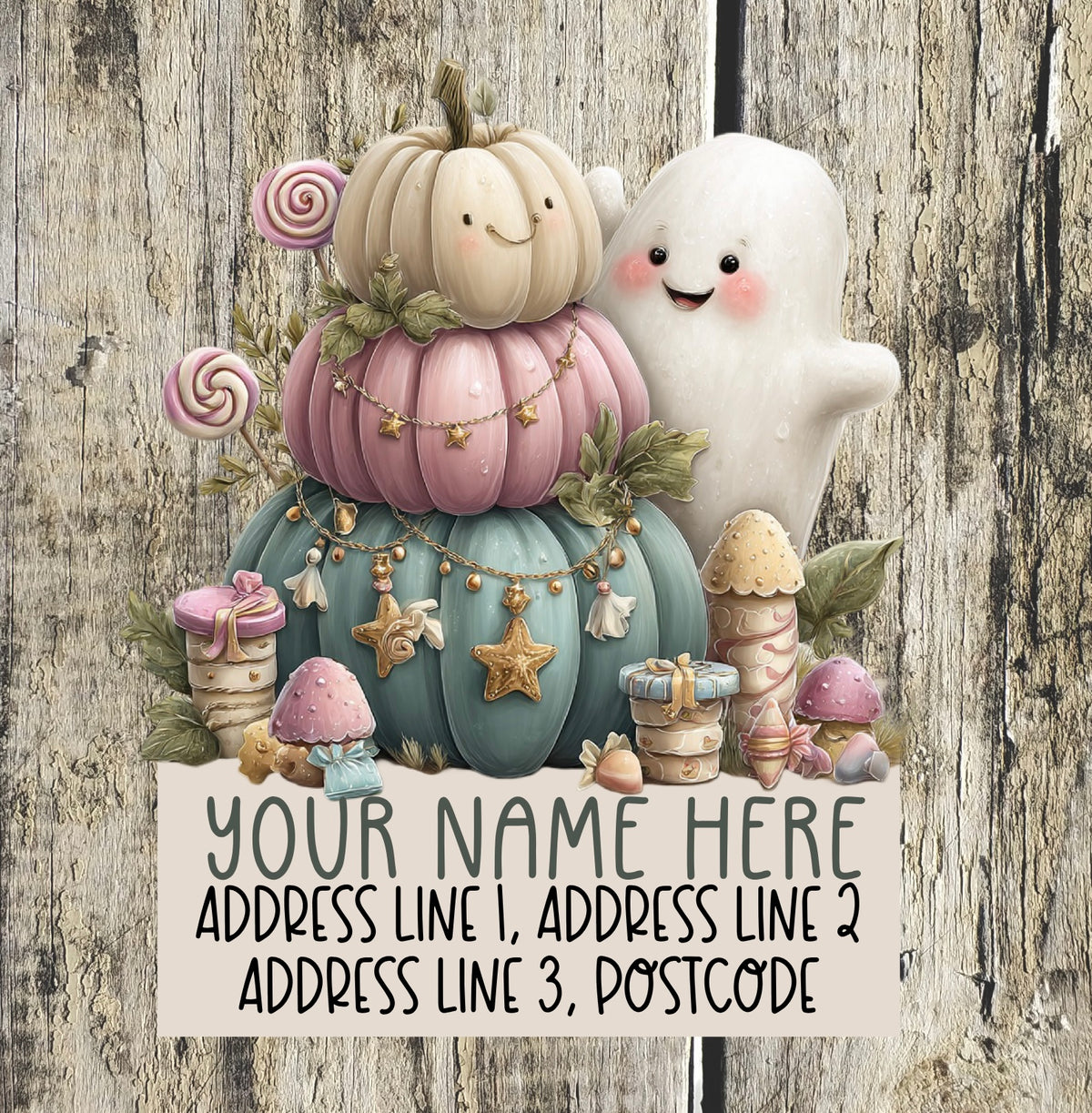 Pastel halloween Address Labels