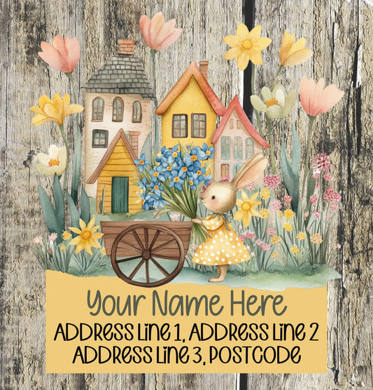 Spring Floral House Address Labels