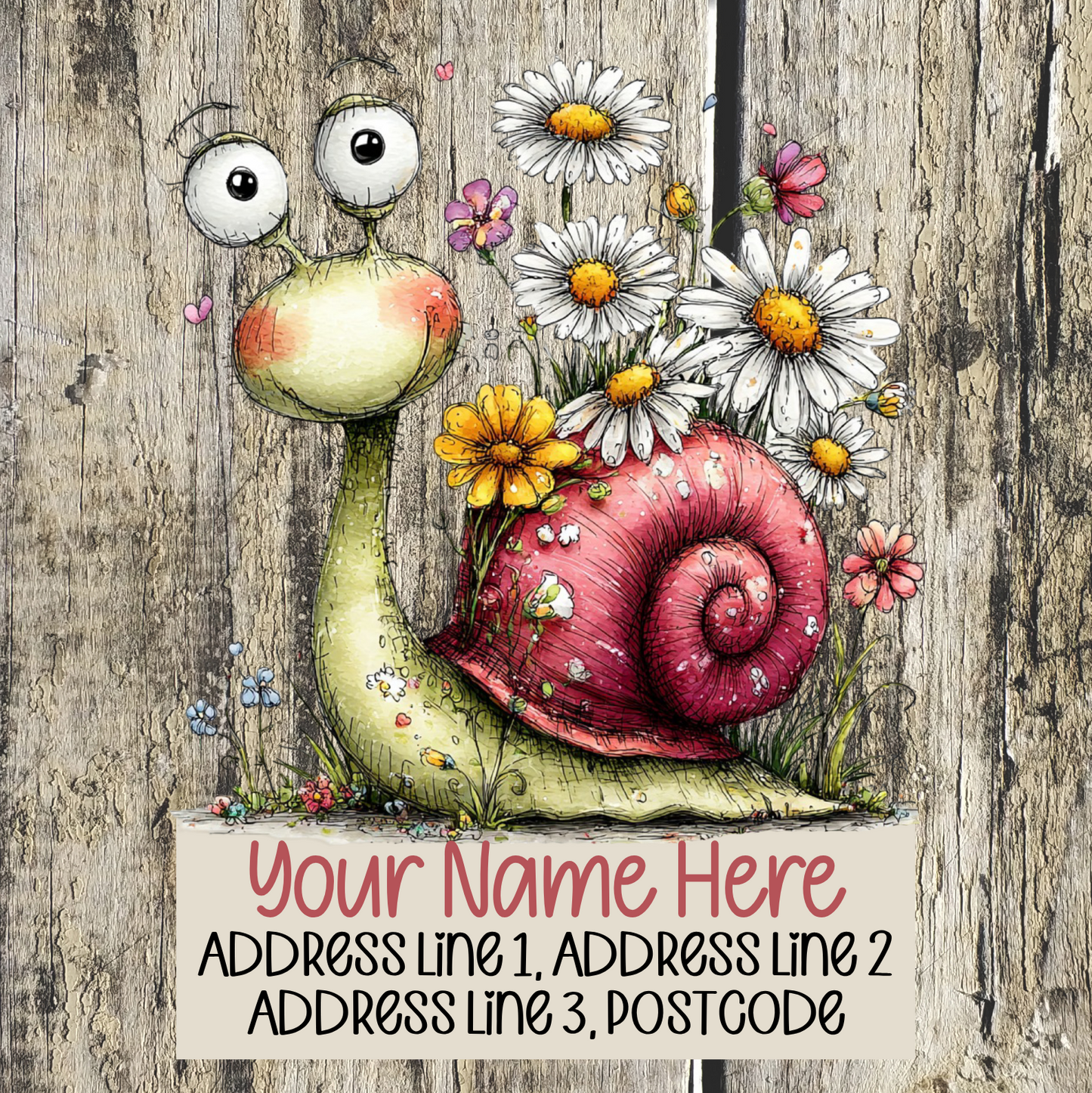 Summer Snail Address Labels