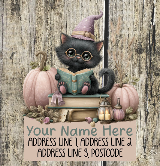 Pastel Halloween Address Labels