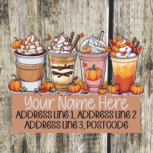 Pumpkin spiced latte Address Labels