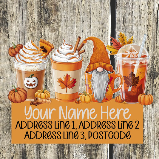 Pumpkin spiced latte Address Labels