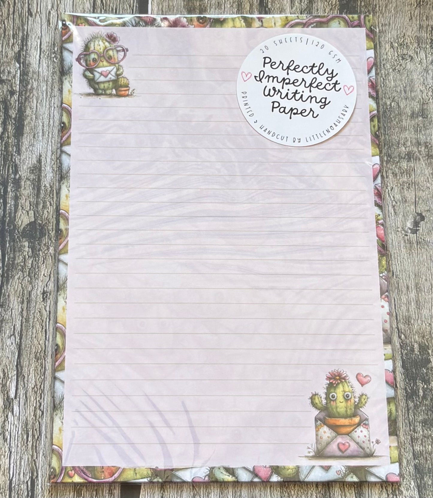 Cactus mail perfectly imperfect writing paper