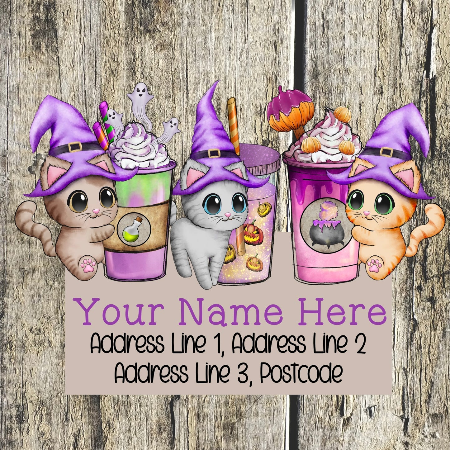 Halloween Drink Address Labels