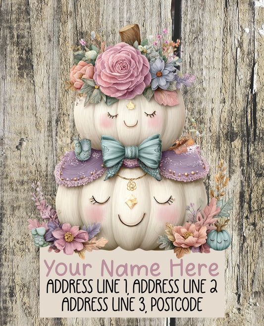Pastel Halloween Address Labels