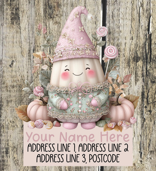 Pastel Halloween Address Labels