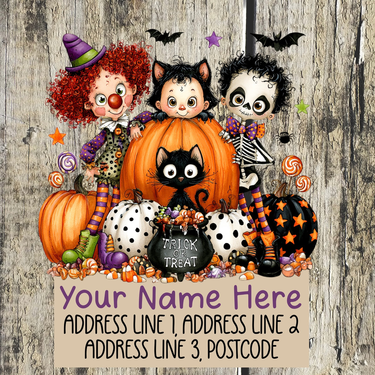 Trick or treat Address Labels