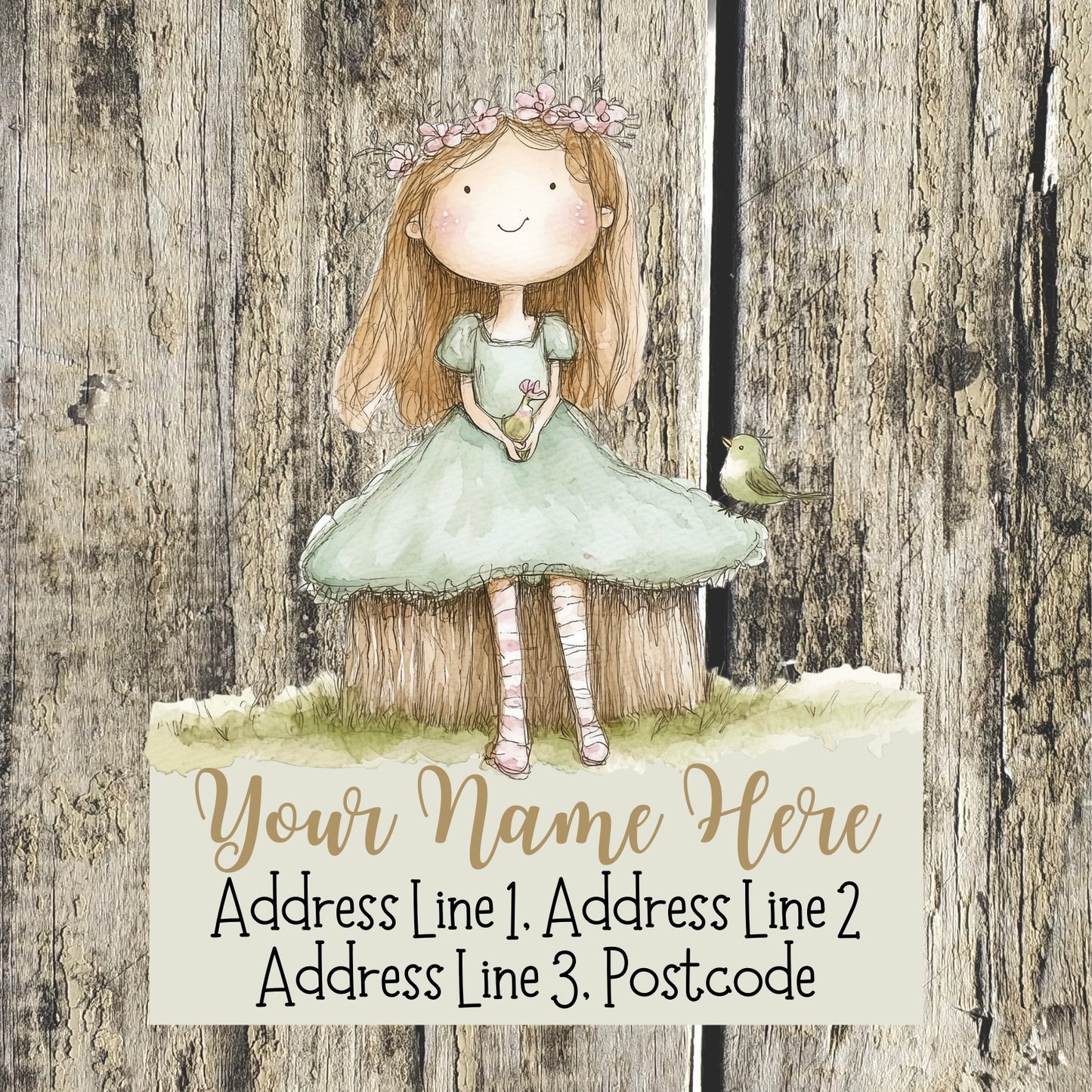 Spring Garden Address Labels