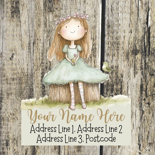 Spring Garden Address Labels