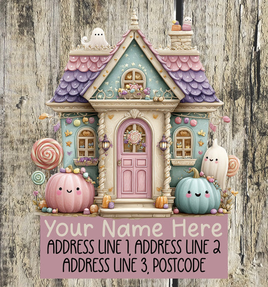 Pastel Halloween Address Labels