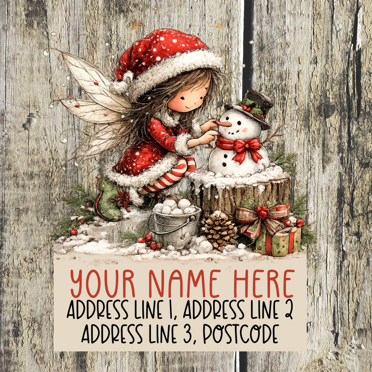 Christmas Fairy Address Labels