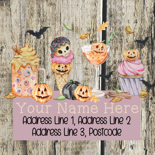Halloween Drink Address Labels