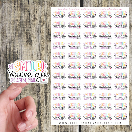 Smile You've Got Happy Mail Stickers