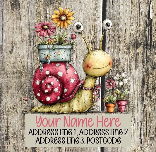 Summer Snail Address Labels