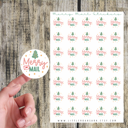 Merry Mail Stickers