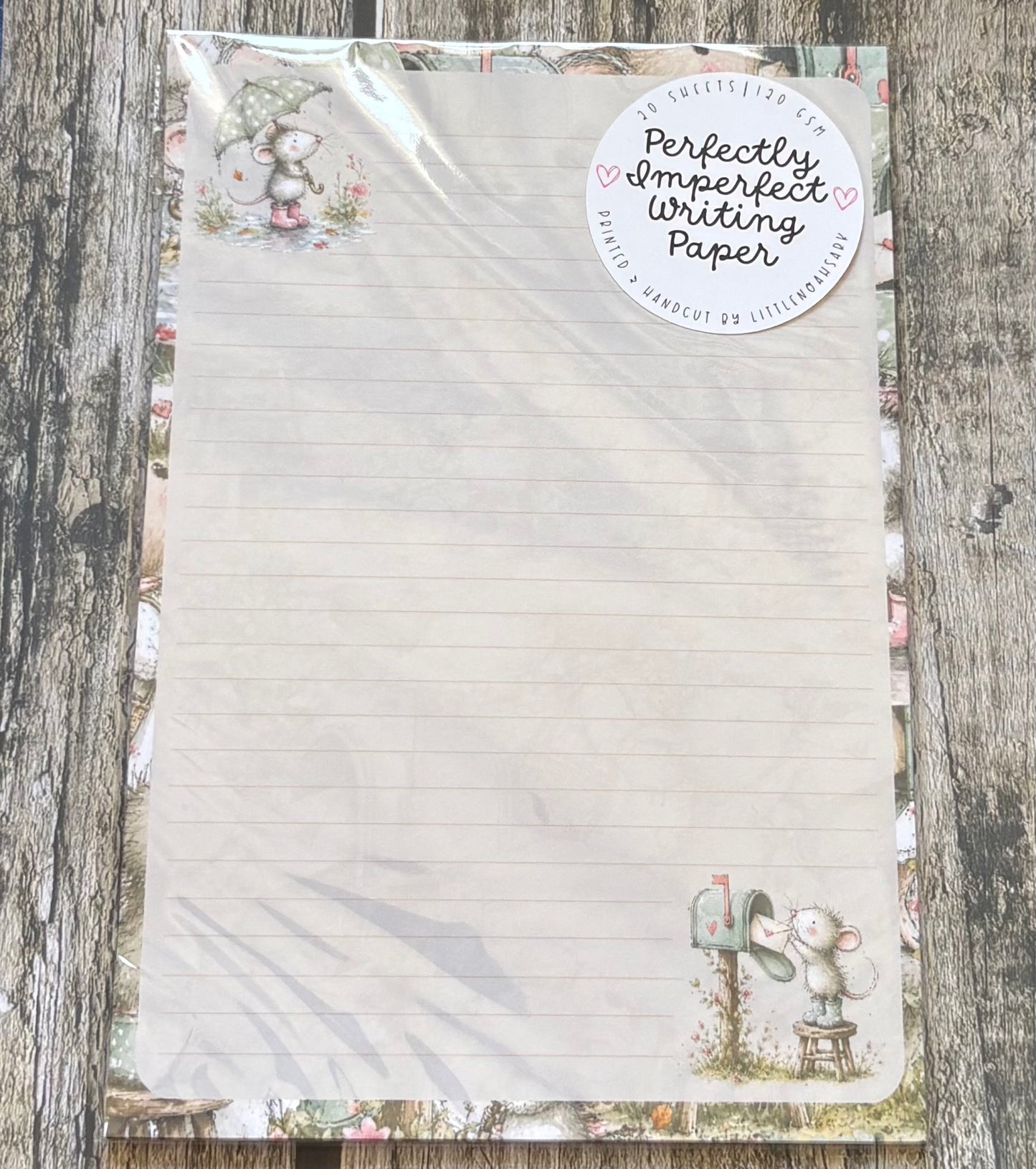 Mouse mail perfectly imperfect writing paper