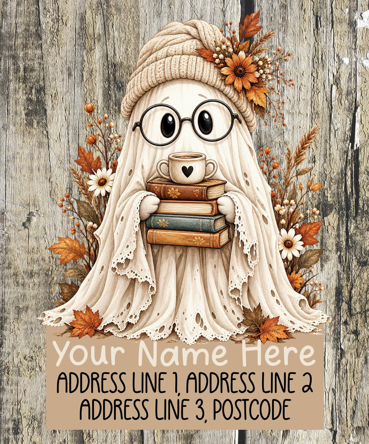 Boho ghost Address Labels