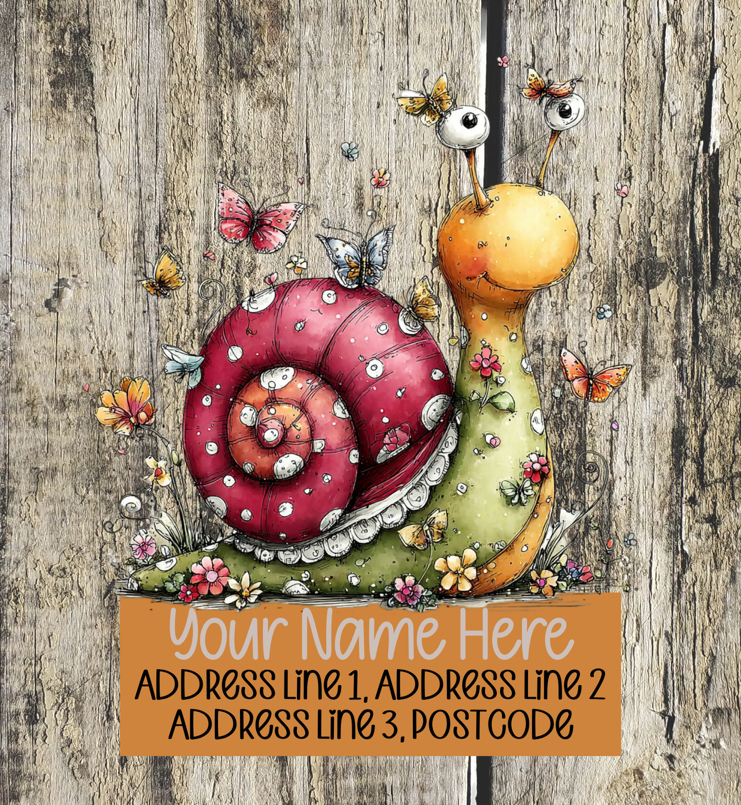 Summer Snail Address Labels