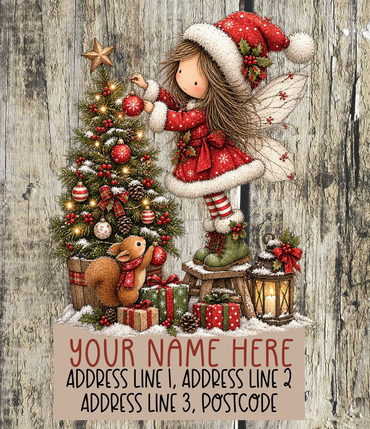 Christmas Fairy Address Labels