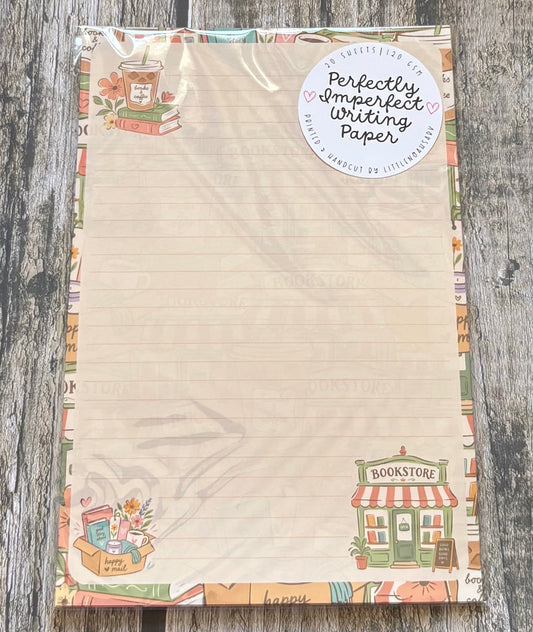 Bookstore perfectly imperfect writing paper
