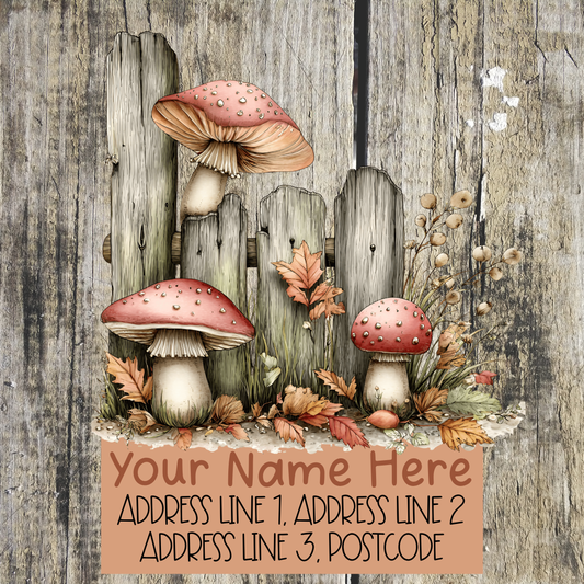 Pumpkin Autumn Fence Address Labels