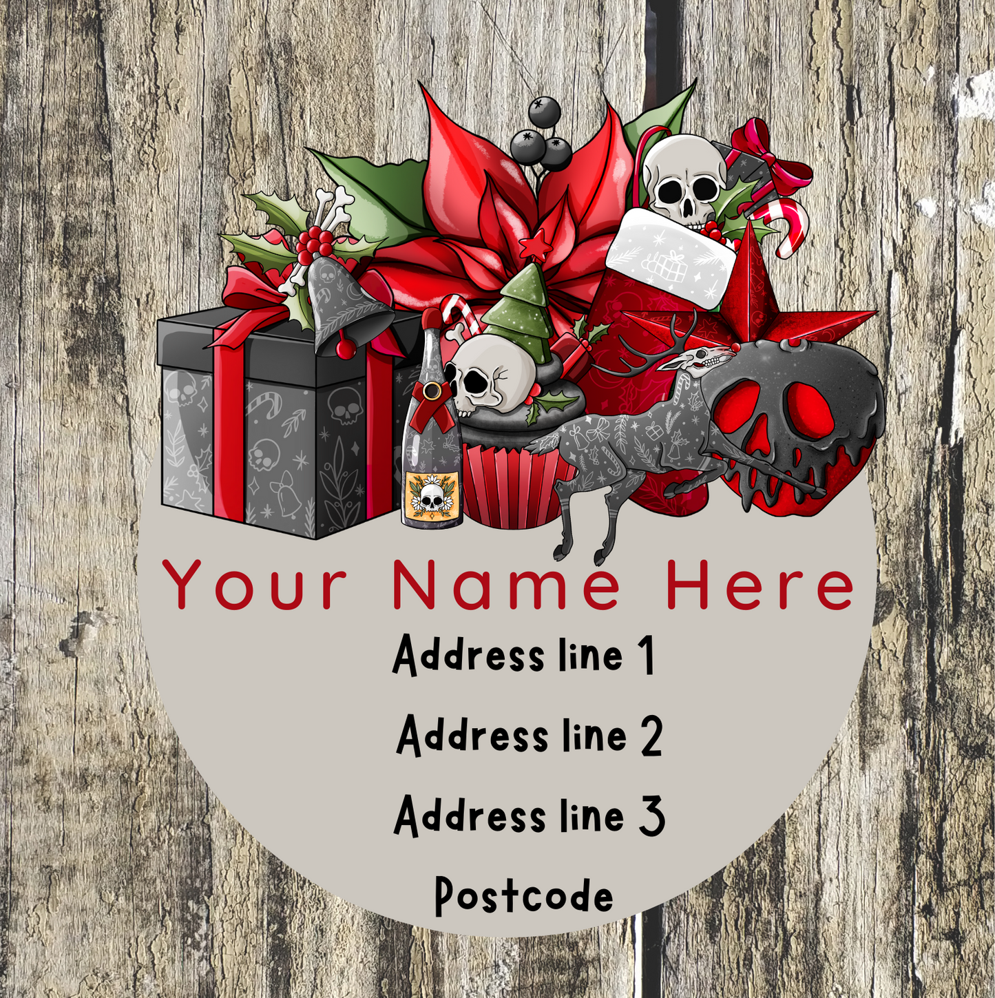 Christmas Post Address Labels
