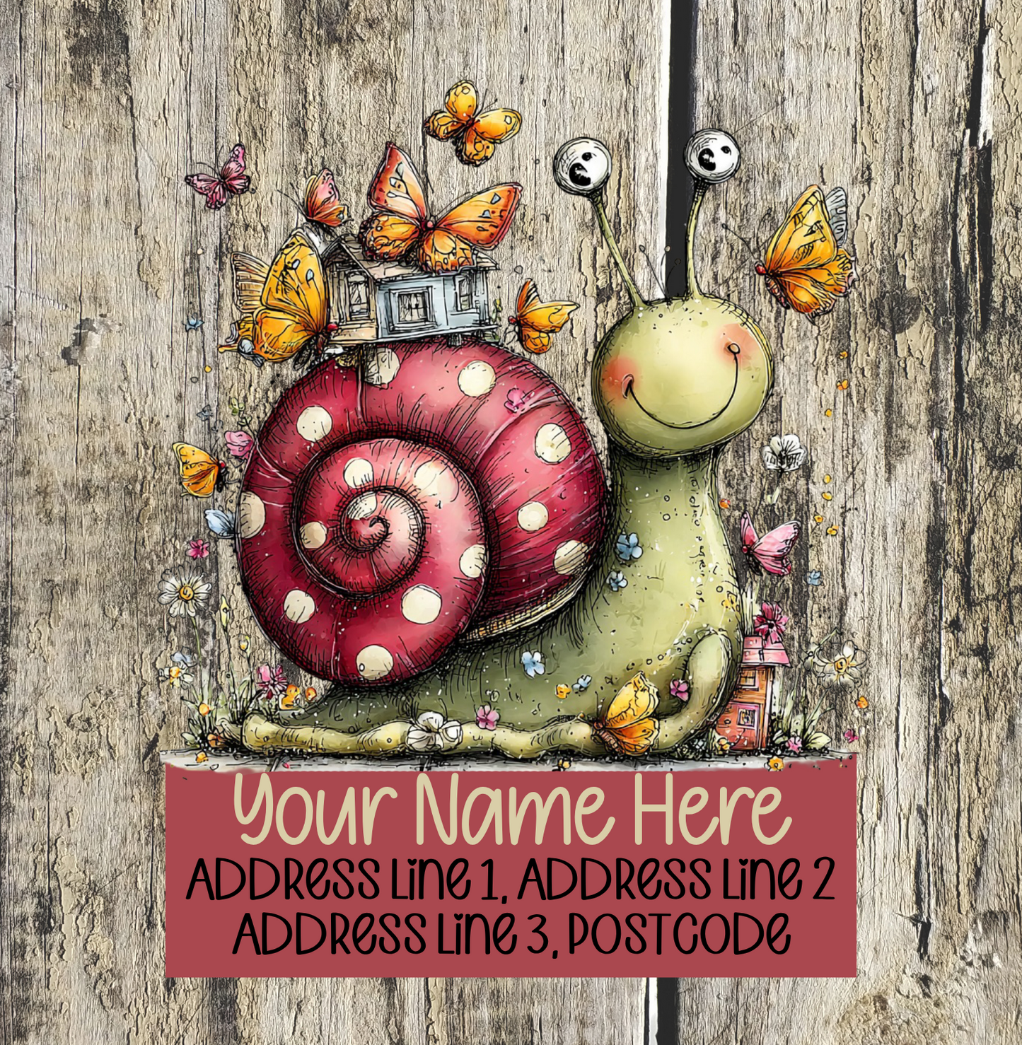 Summer Snail Address Labels