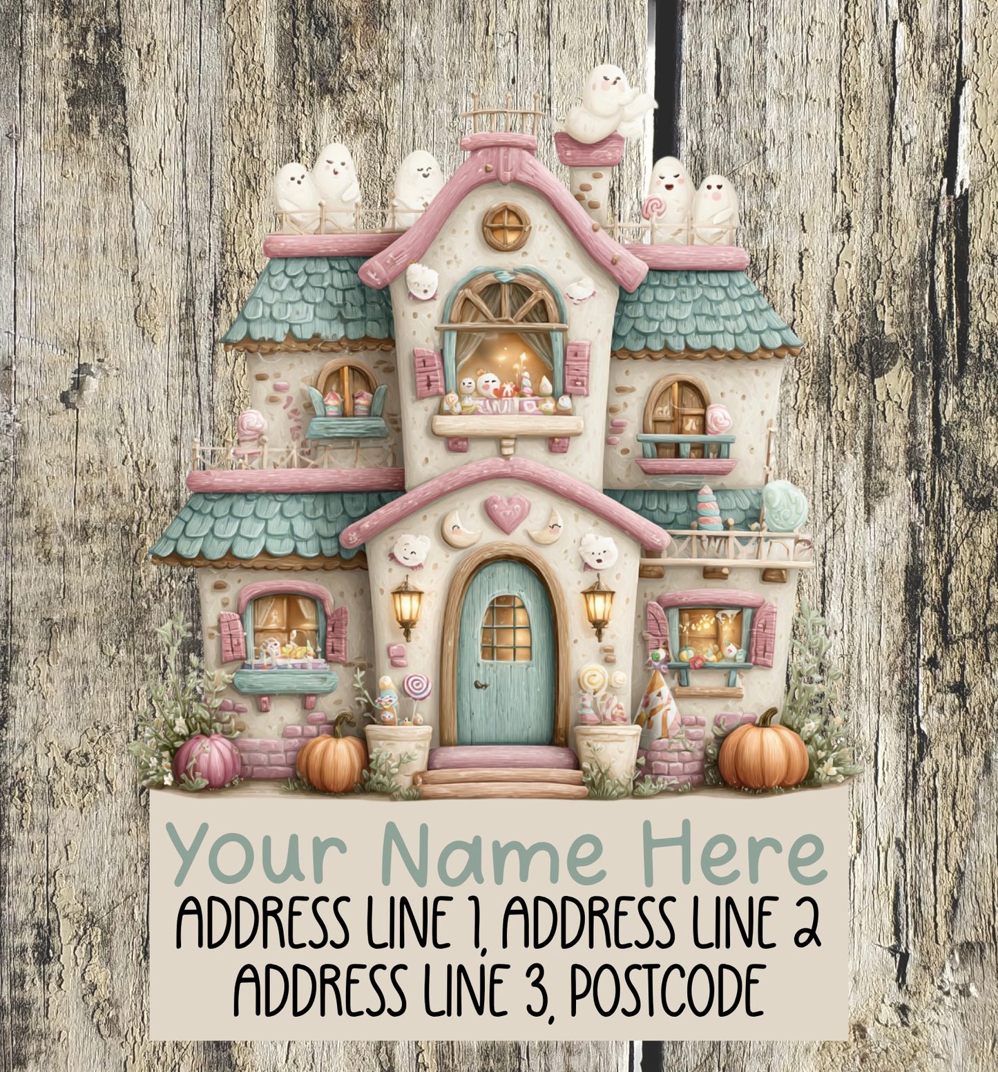 Pastel Halloween Address Labels