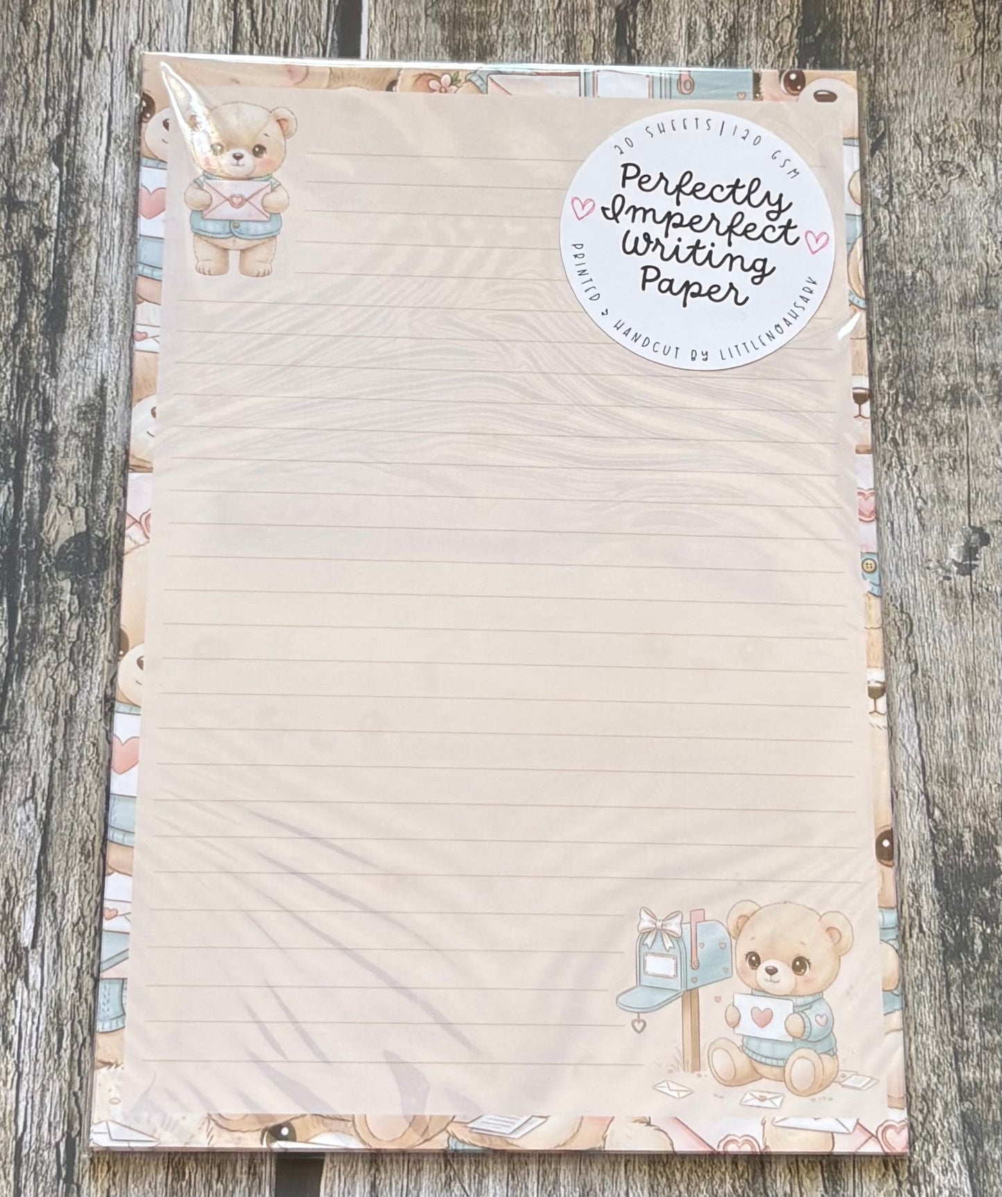 Mail bear perfectly imperfect writing paper