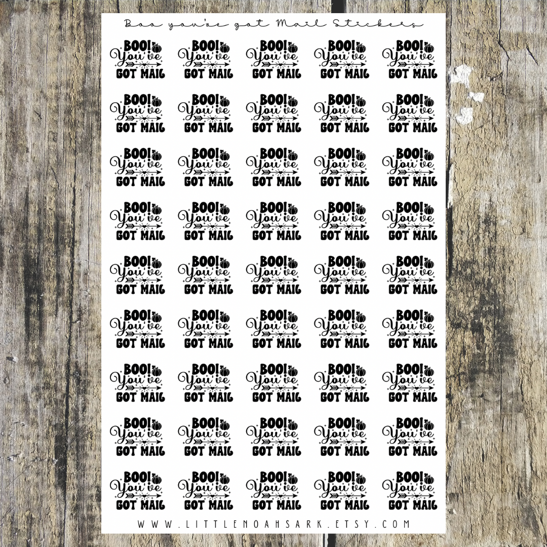 Boo You’ve Got Mail Stickers