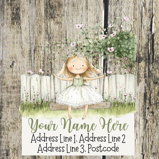 Spring Garden Address Labels