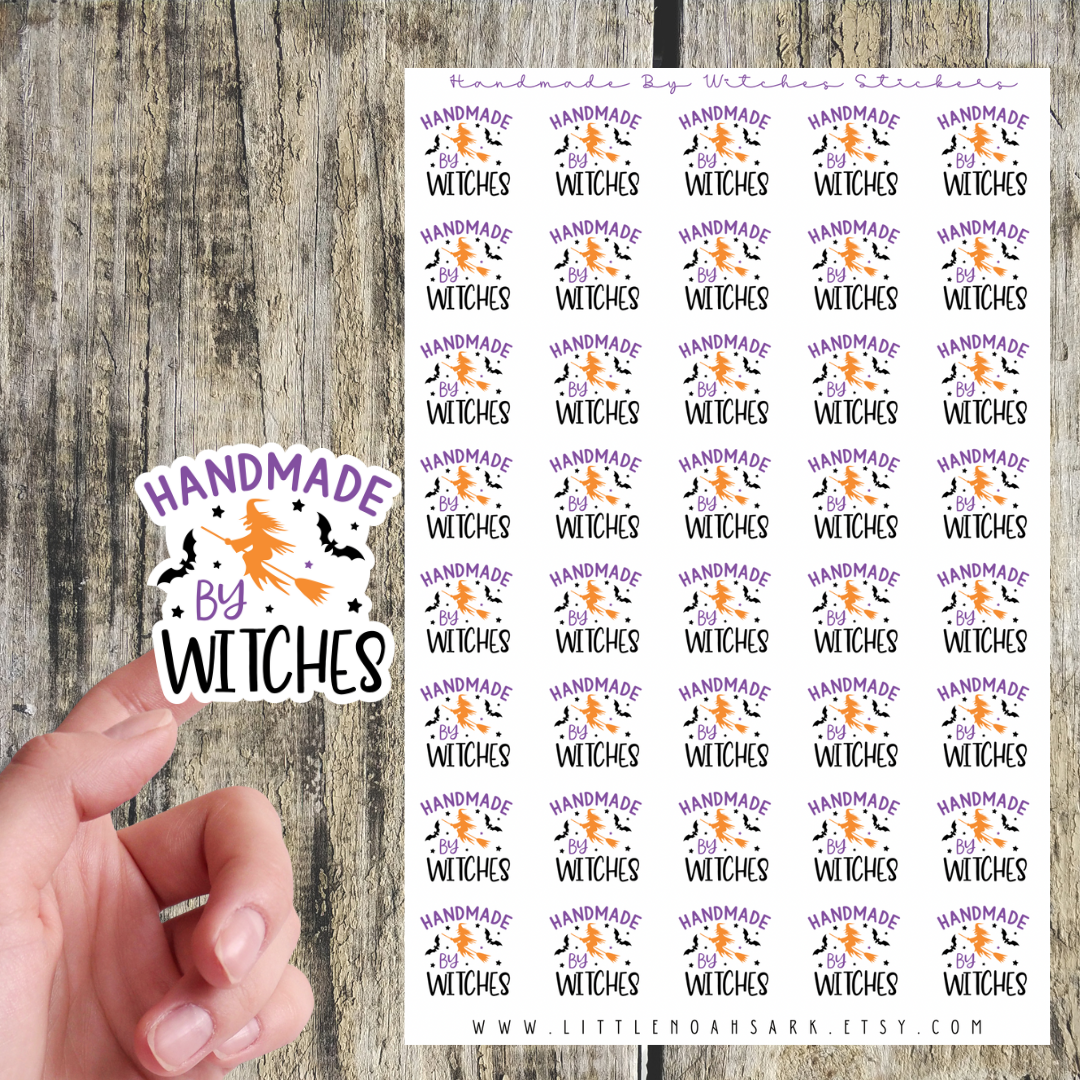 Handmade By Witches Stickers