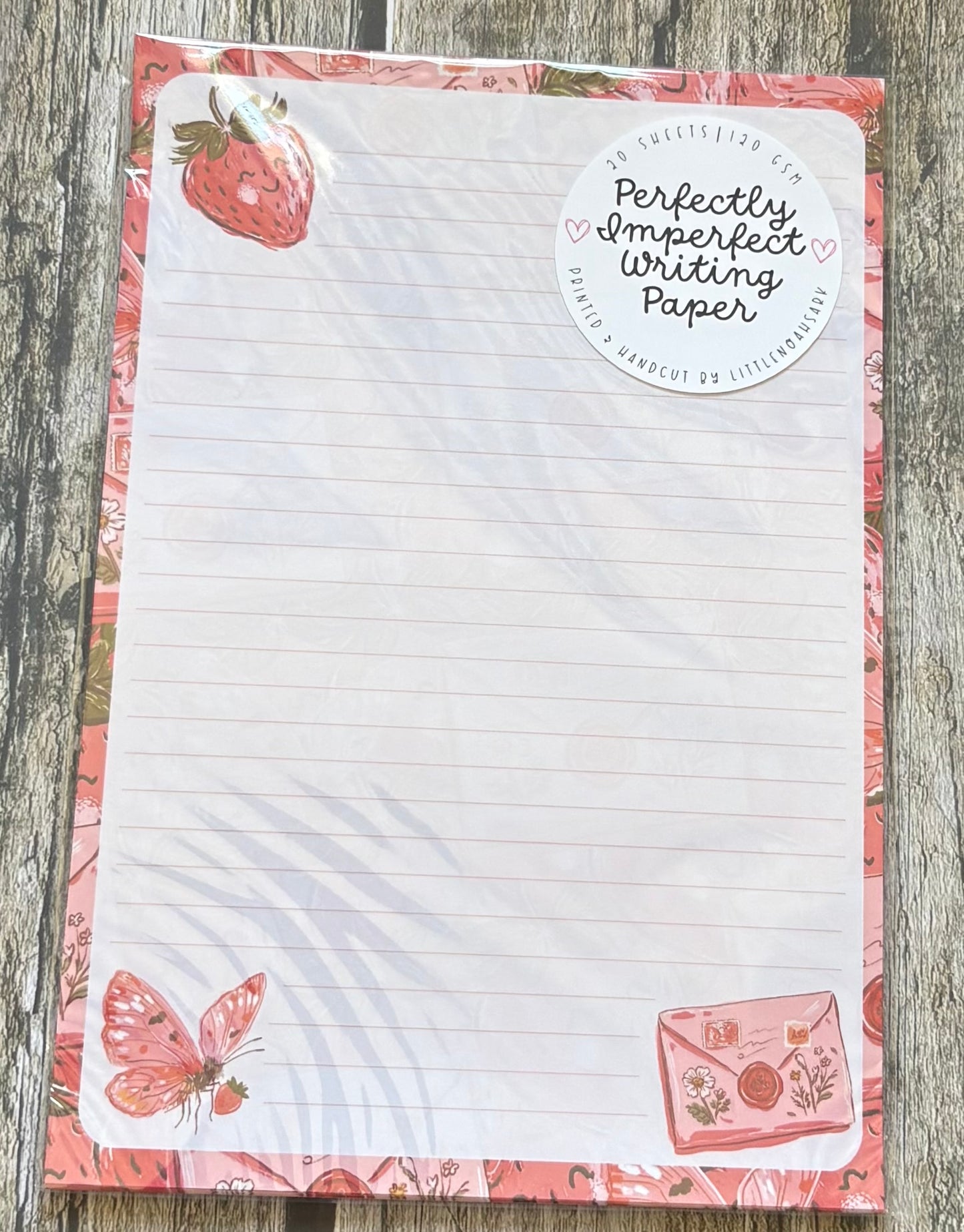 Strawberry mail perfectly imperfect writing paper