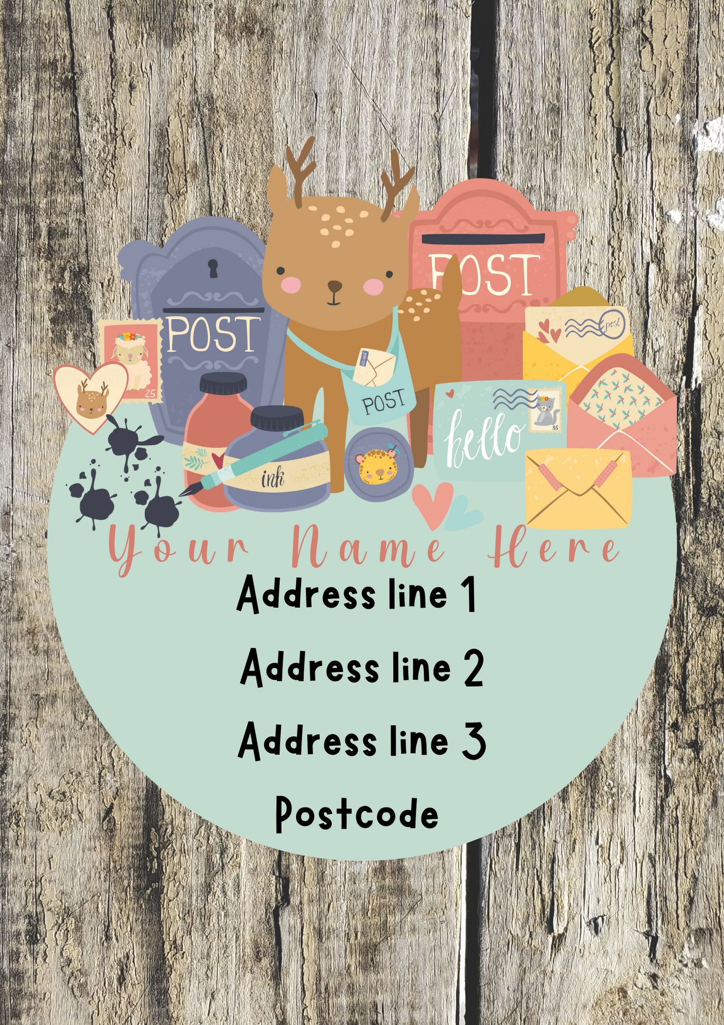 Christmas Post Address Labels