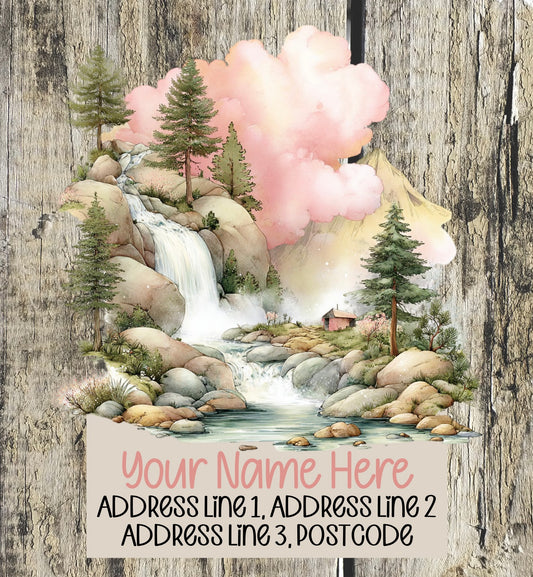 Summer Mountain Scene Address Labels