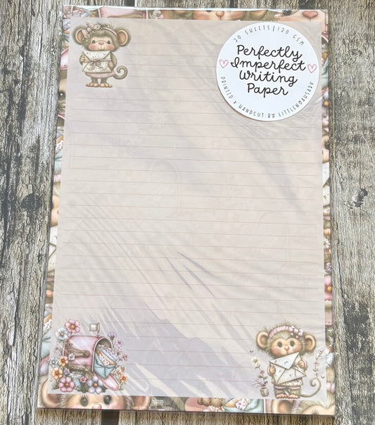 Monkey mail perfectly imperfect writing paper